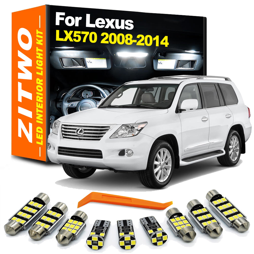 AutoGlowLED LED Interior Light Kit for Lexus LX570 2008-2014, 17 Pcs