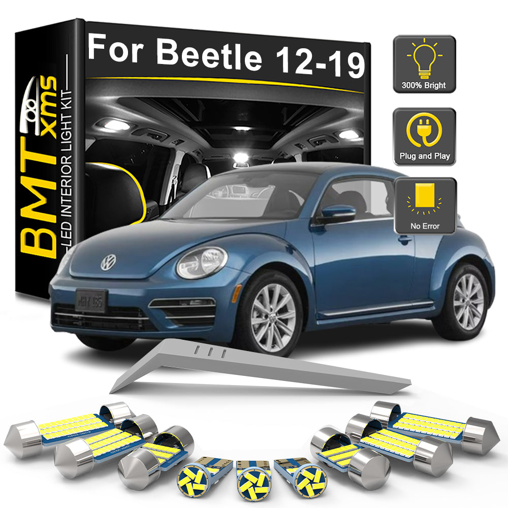 AutoGlowLED 8Pcs Canbus LED Interior Light Kit for VW Beetle 5C 2012-2019