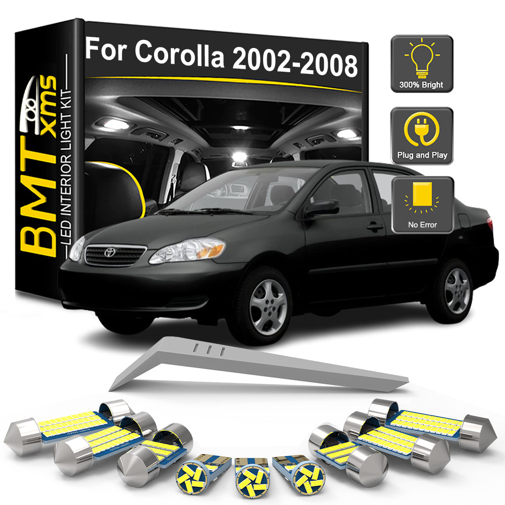 AutoGlowLED Canbus LED Interior Light Kit for Toyota Corolla 2002-2008