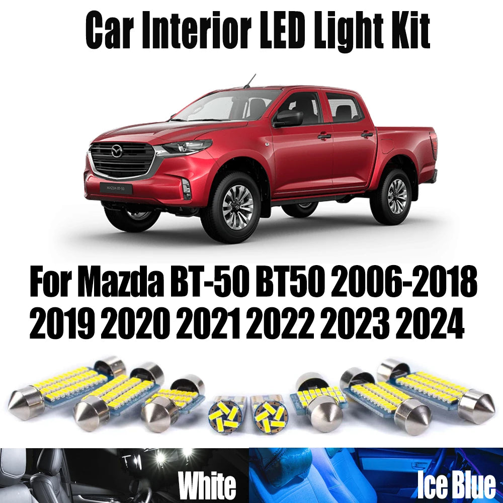 AutoGlowLED Canbus LED Interior Light Kit for Mazda BT-50 BT50 2006-2024