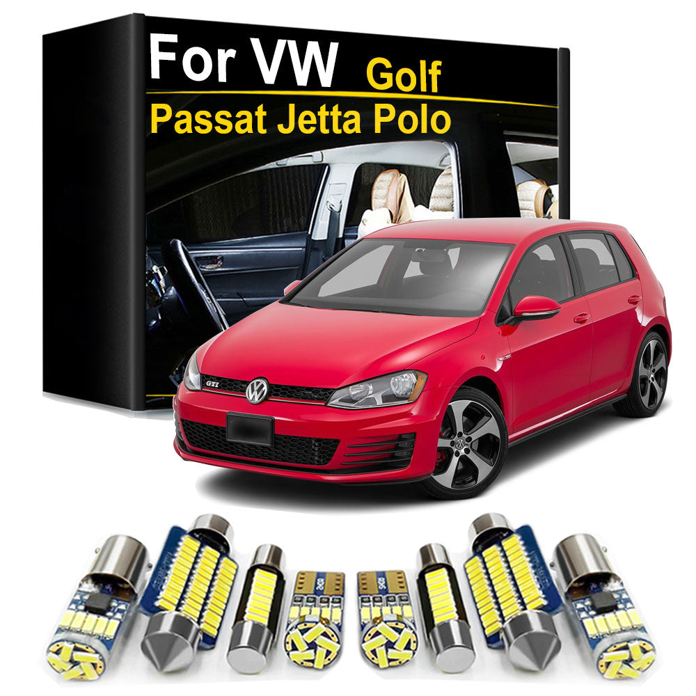 AutoGlowLED LED Interior Light Kit for Volkswagen VW Golf Jetta Passat Polo