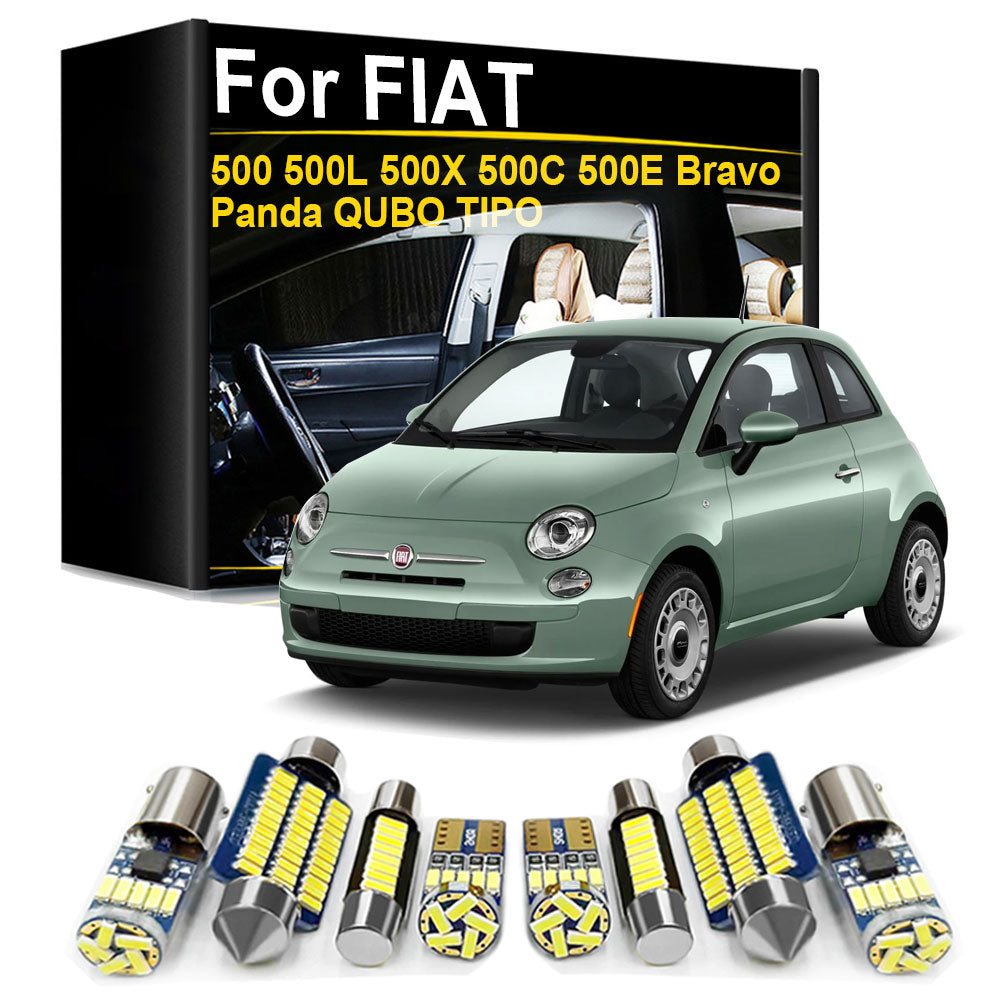 AutoGlowLED Interior LED Light Kit Canbus for Fiat 500 500L 500X 500C 500E