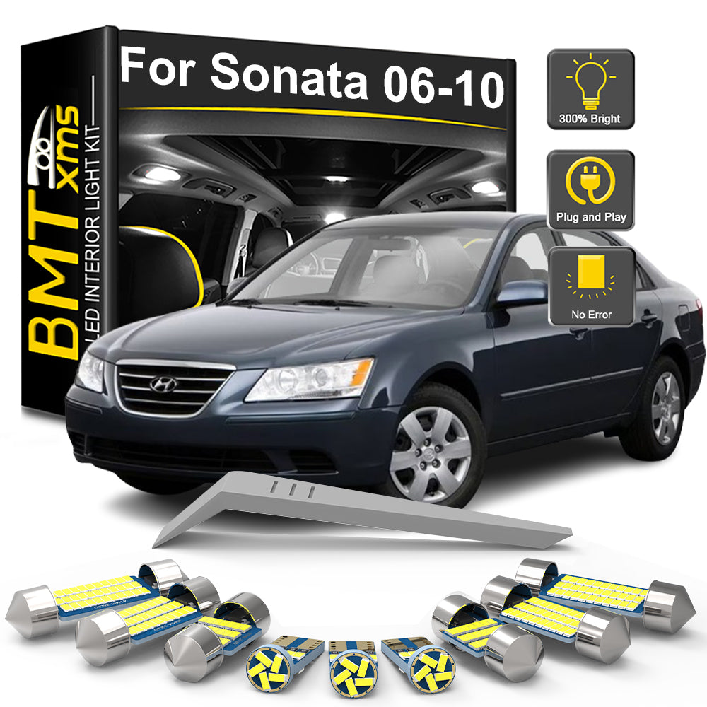 AutoGlowLED 14PC Canbus LED Interior Light Kit for Hyundai Sonata NF 2006-2010