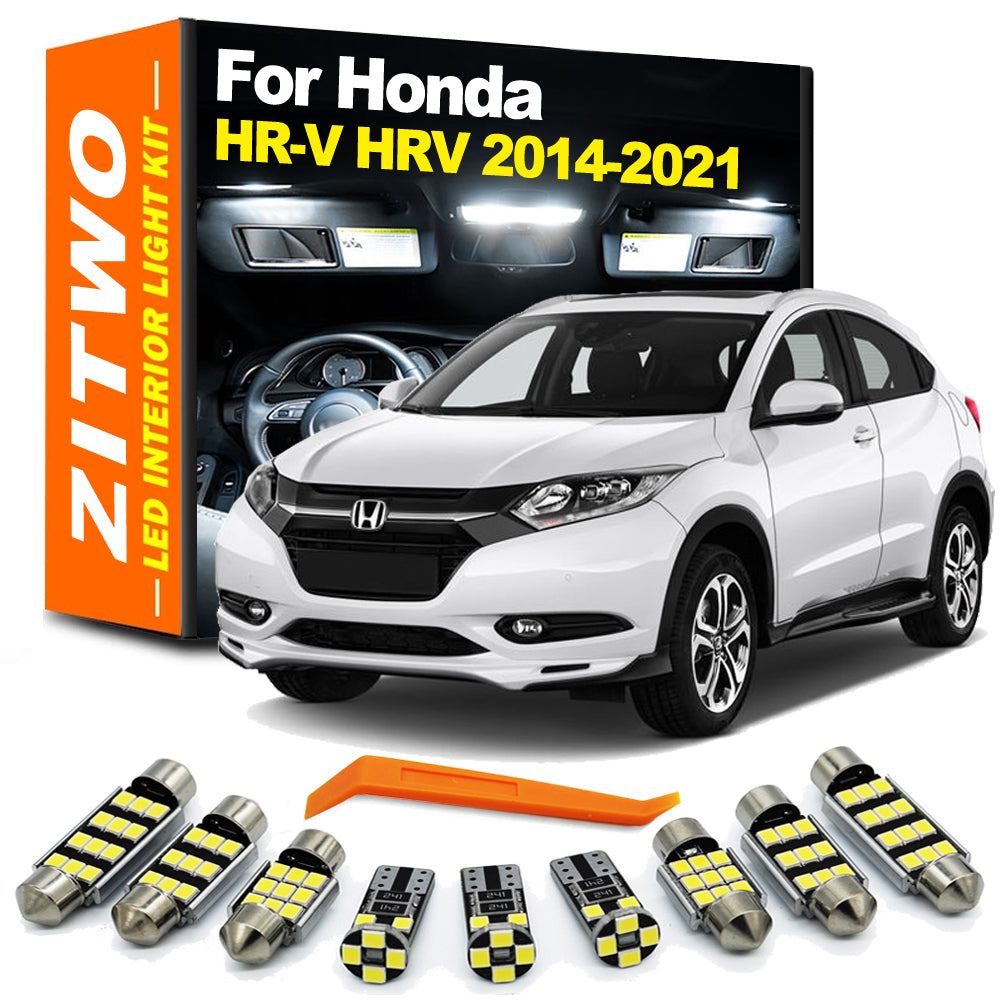 AutoGlowLED 12pc LED Interior Light Kit for Honda HR-V 2014-2021