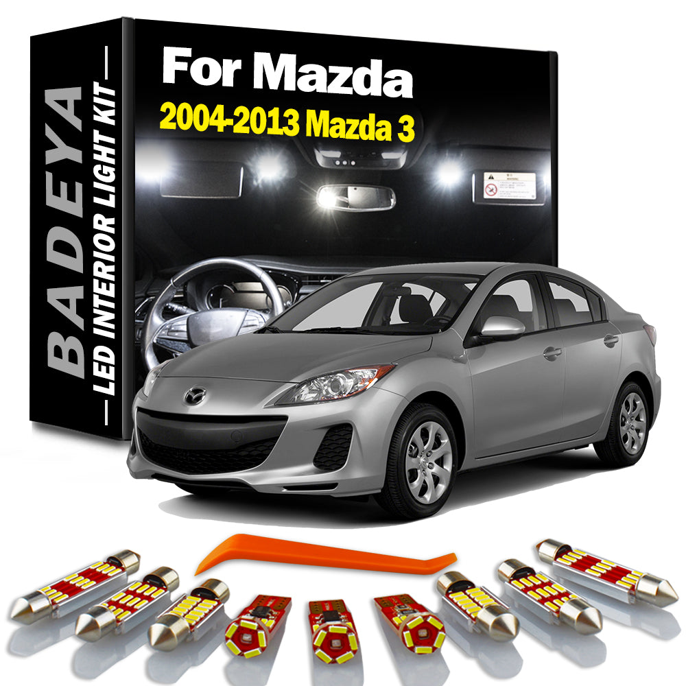 AutoGlowLED Canbus No Error LED Interior Light Kit for Mazda 3 2004-2013