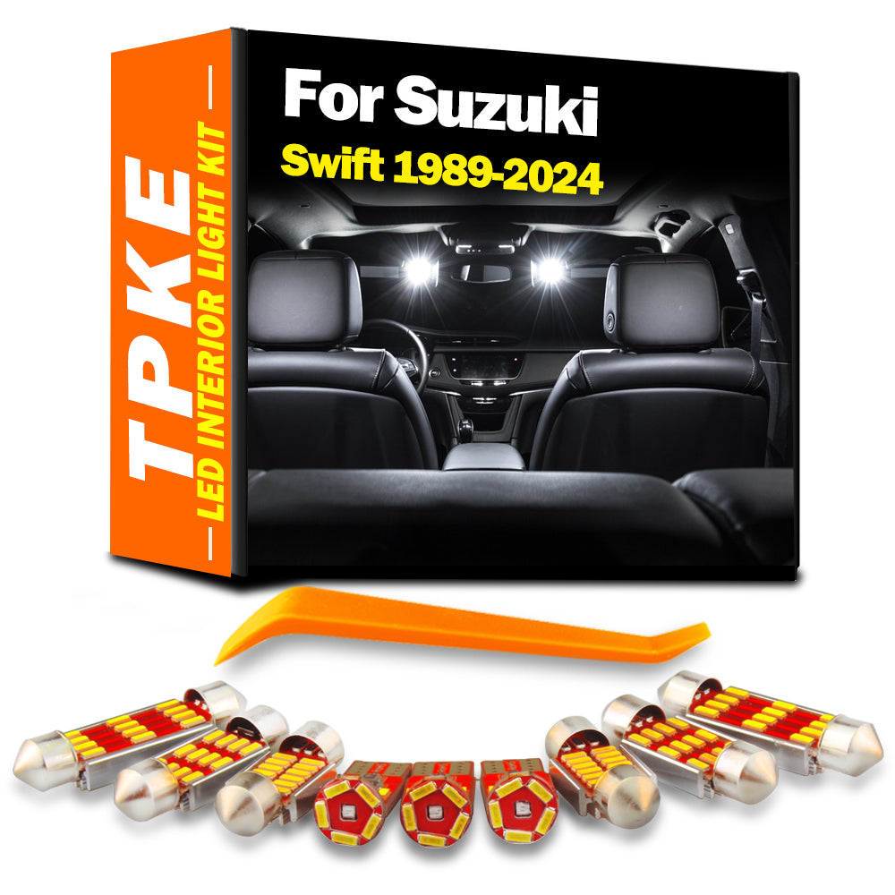 AutoGlowLED LED Interior Dome Map Luggage Light Kit for Suzuki Swift 1989-2024