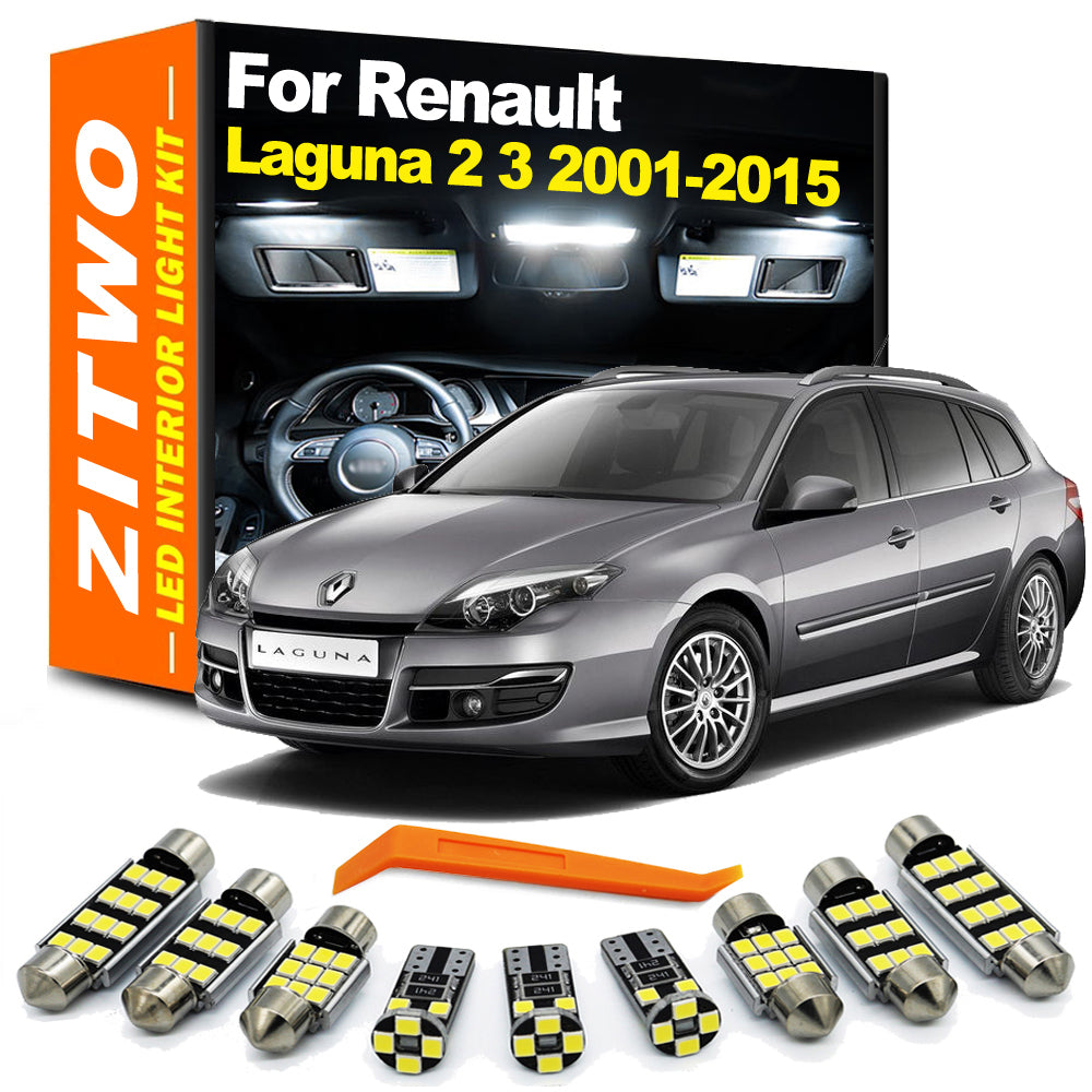 AutoGlowLED LED Interior Reading Light Kit for Renault Laguna 2 3 2001-2015