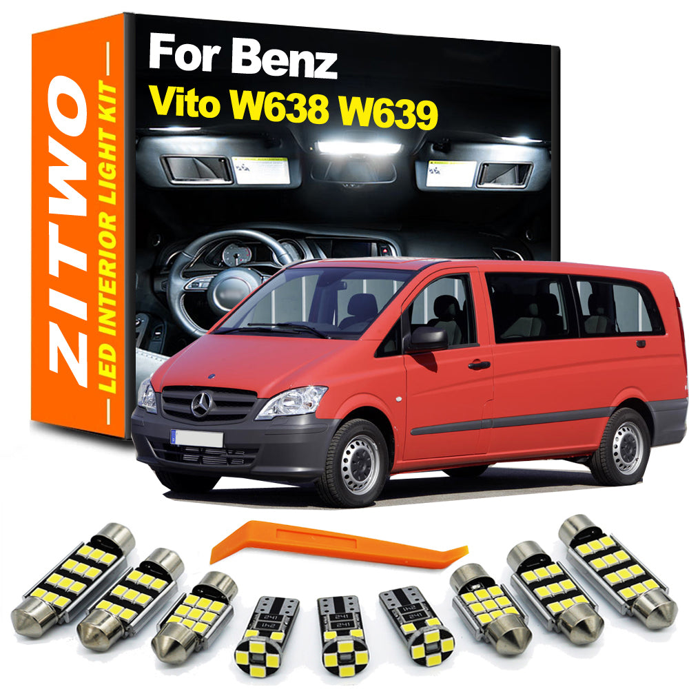 AutoGlowLED Canbus LED Interior Light Kit for Mercedes Vito W638 W639 1996-2014
