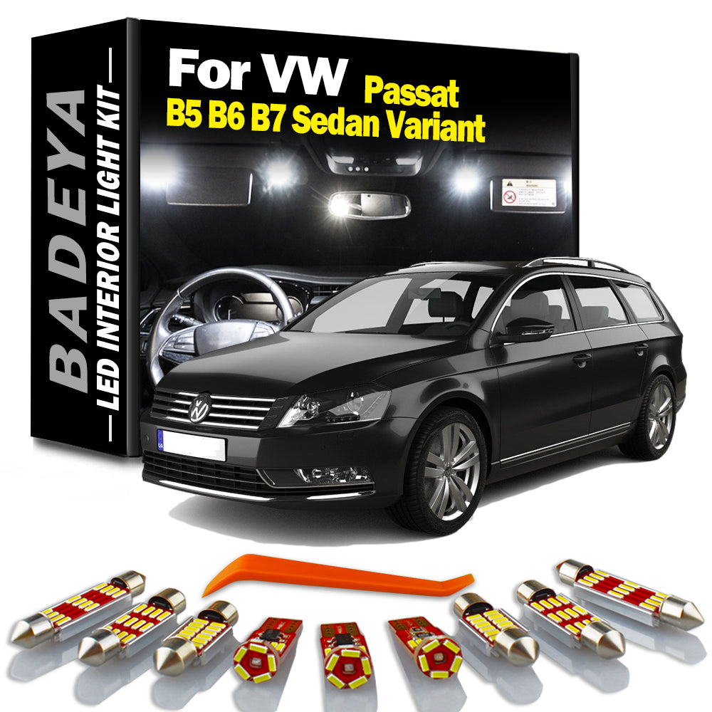 AutoGlowLED Canbus LED Interior Light Kit for VW Passat B5 B6 B7