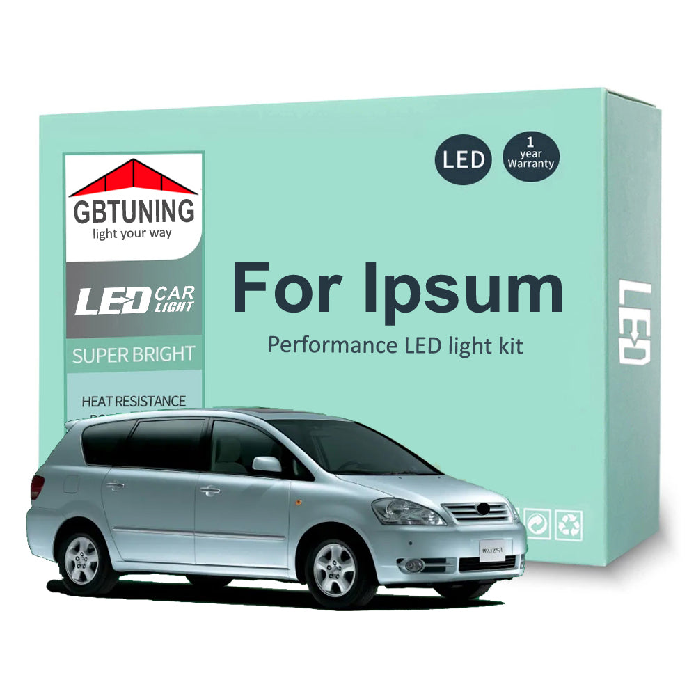 AutoGlowLED LED Interior Light Kit for Toyota Ipsum 1996-2009 Canbus Error Free