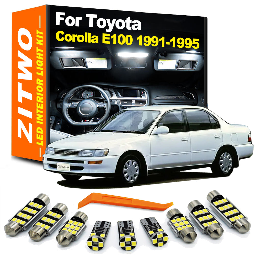 AutoGlowLED 8-Piece LED Interior Light Kit for Toyota Corolla AE100 E100 1991-1995