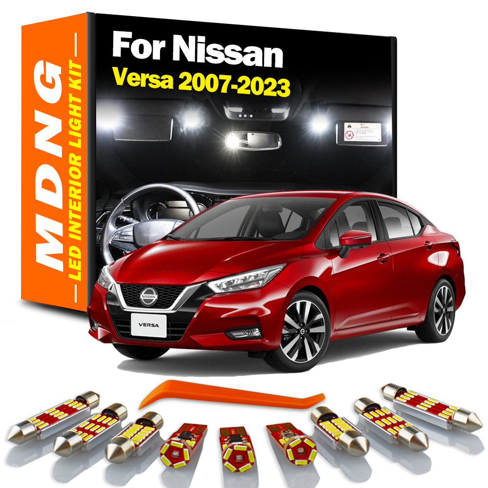 AutoGlowLED LED Interior Light Kit for Nissan Versa 2007-2023