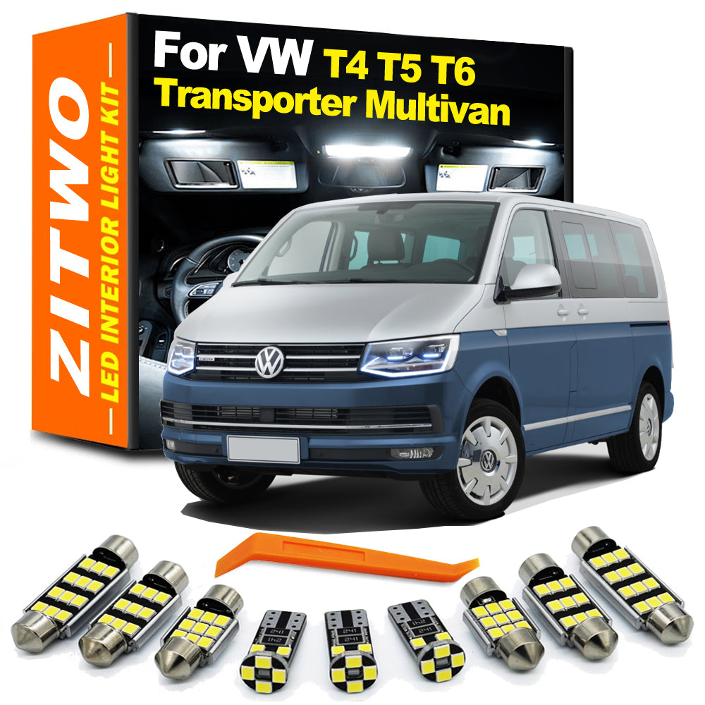 AutoGlowLED LED Interior Light Kit for VW Transporter T5 T6 Multivan Caravelle 2003-2020