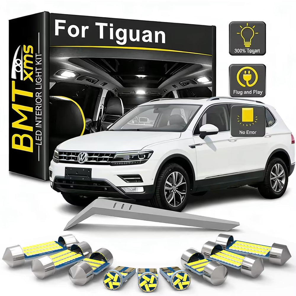 AutoGlowLED VW Tiguan MK2 LED Interior Light Kit Canbus 2016-2022