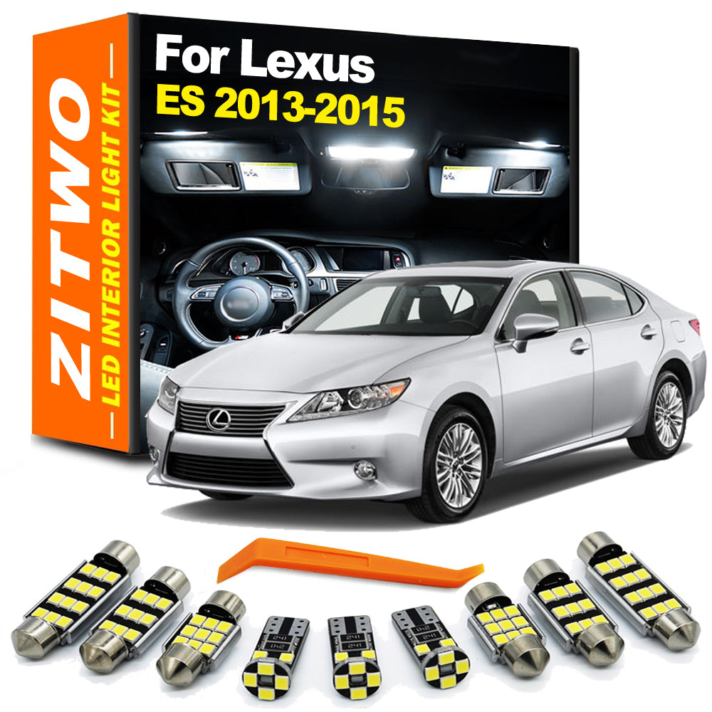 AutoGlowLED 15Pcs LED Interior Light Kit for Lexus ES ES350 ES300h ES250 2013 2014 2015