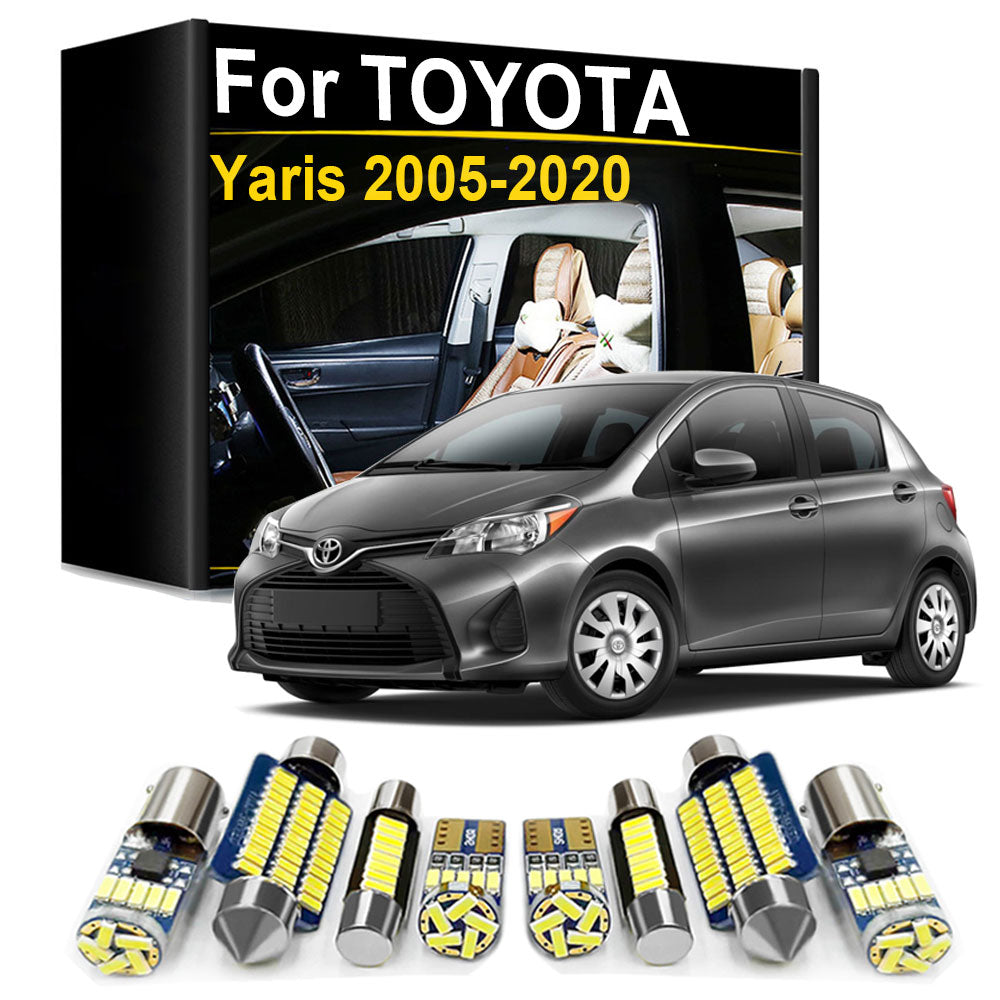 AutoGlowLED Interior LED Light Kit Canbus for Toyota Yaris 2005-2020
