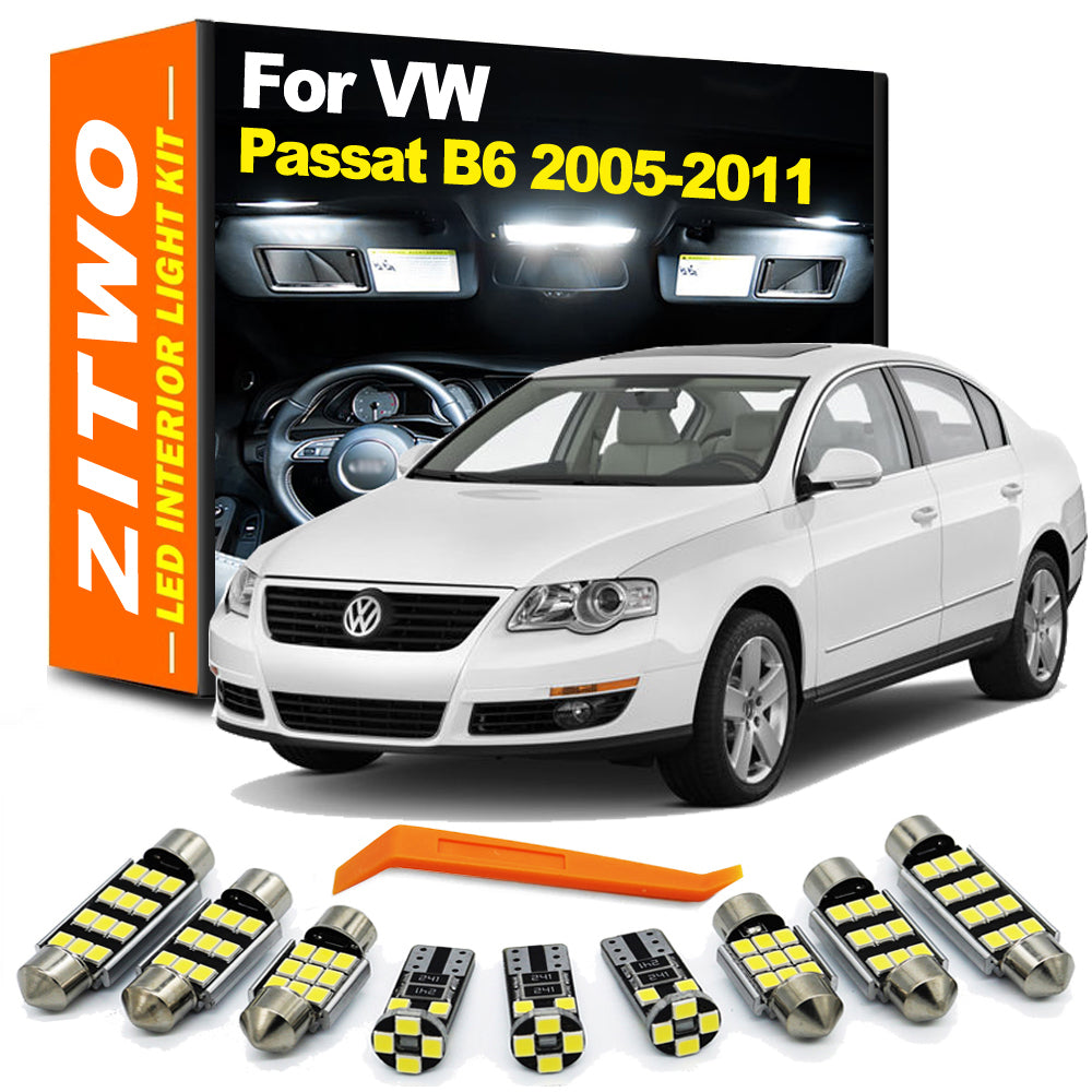 AutoGlowLED LED Interior Light Kit for VW Passat B6 Sedan & Variant 2005-2011