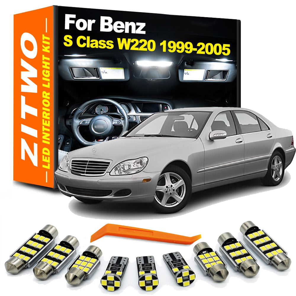 AutoGlowLED 23Pcs LED Interior Light Kit for Mercedes-Benz S-Class W220 1999-2005