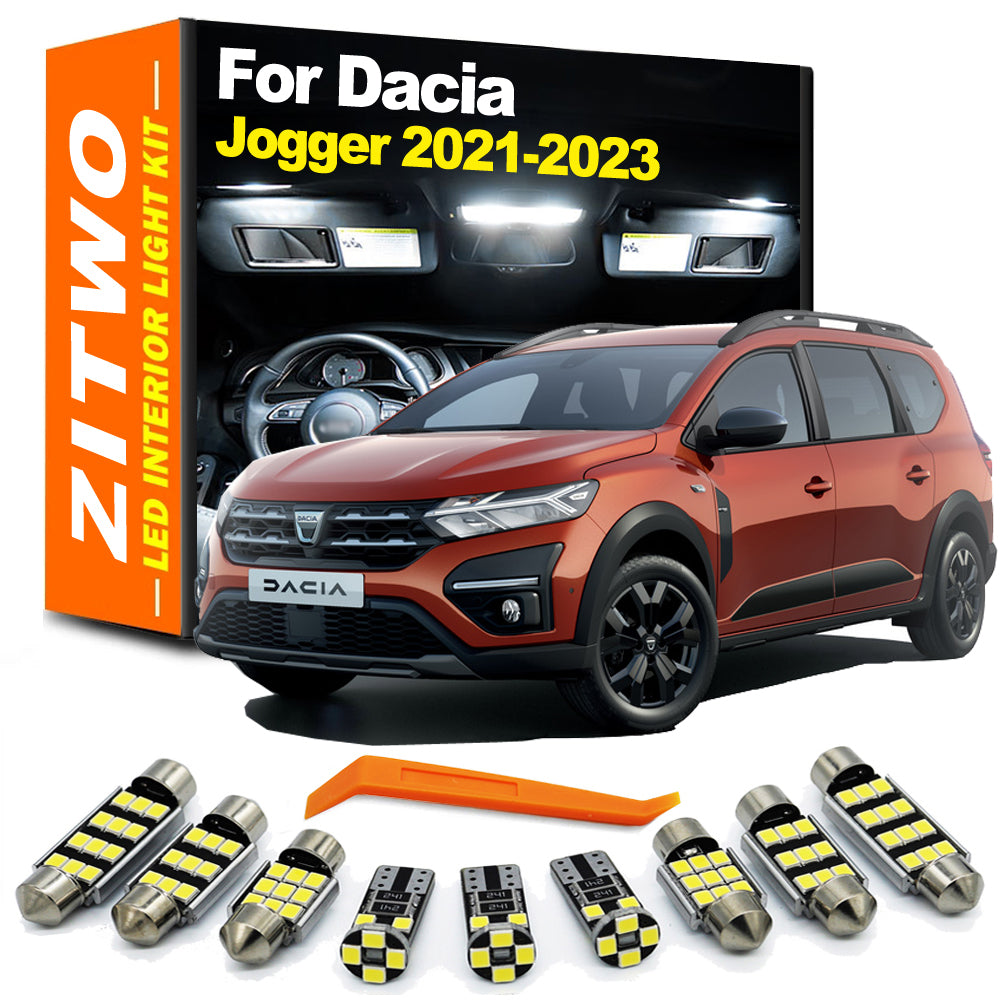 AutoGlowLED 10-Piece LED Interior Light Kit for Dacia Jogger 2021-2024