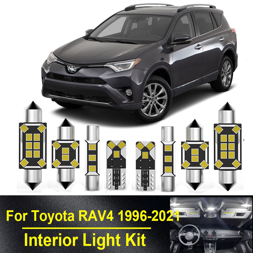 AutoGlowLED Interior LED Light Kit for Toyota RAV4 1996-2021 Canbus