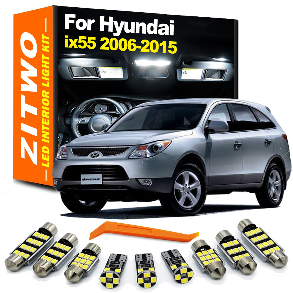 AutoGlowLED 14 Pcs LED Interior Light Kit for Hyundai ix55 Veracruz 2006-2015