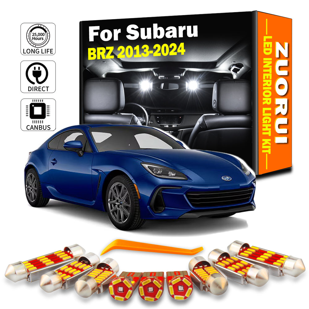 AutoGlowLED 11Pcs LED Interior Light Kit for Subaru BRZ 2013-2024