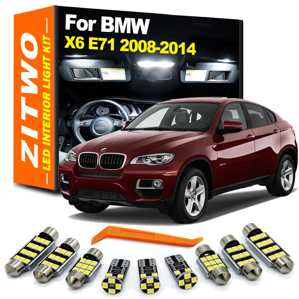 AutoGlowLED 23Pcs Canbus LED Interior Light Kit for BMW X6 E71 2008-2014