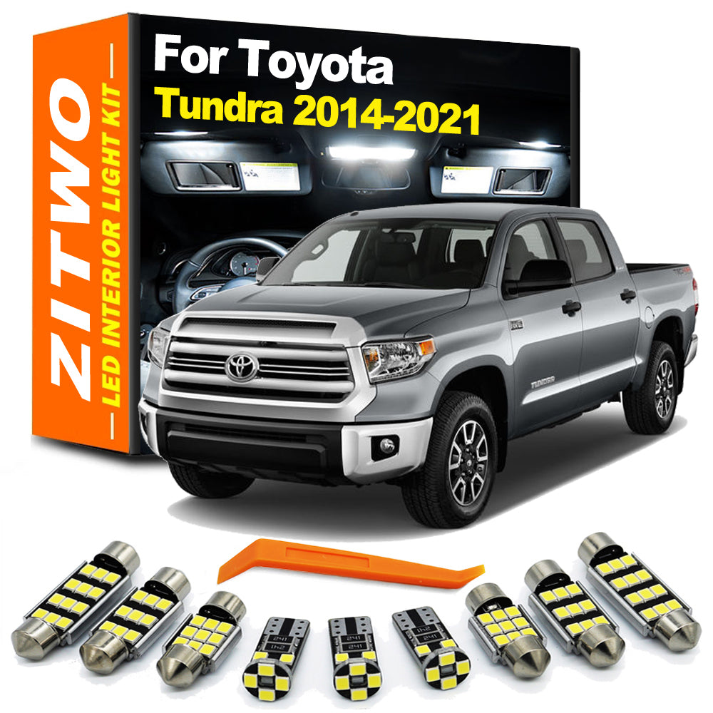 AutoGlowLED 21Pcs LED Interior Light Kit for Toyota Tundra 2014-2021
