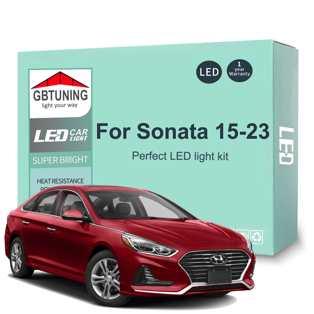 AutoGlowLED 13Pc Canbus LED Interior Light Kit for Hyundai Sonata 2015-2023