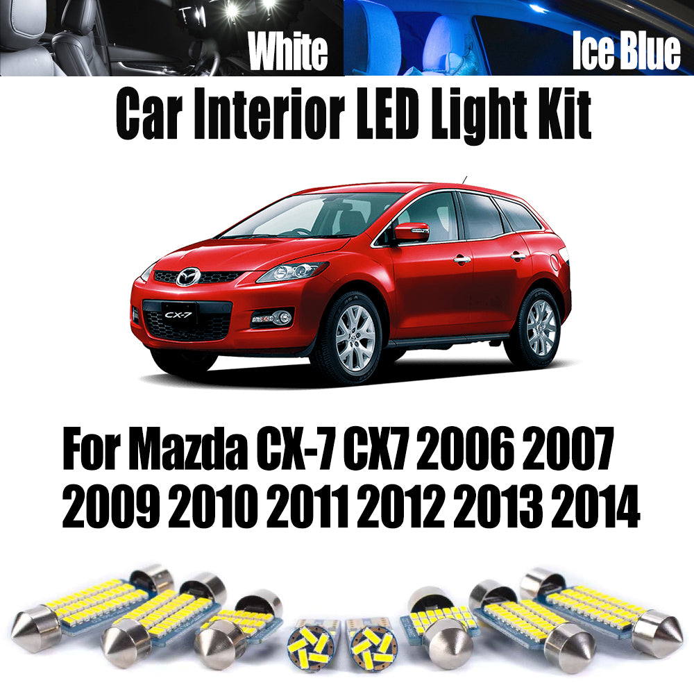 AutoGlowLED 11Pc Canbus LED Interior Kit for Mazda CX-7 2006-2014