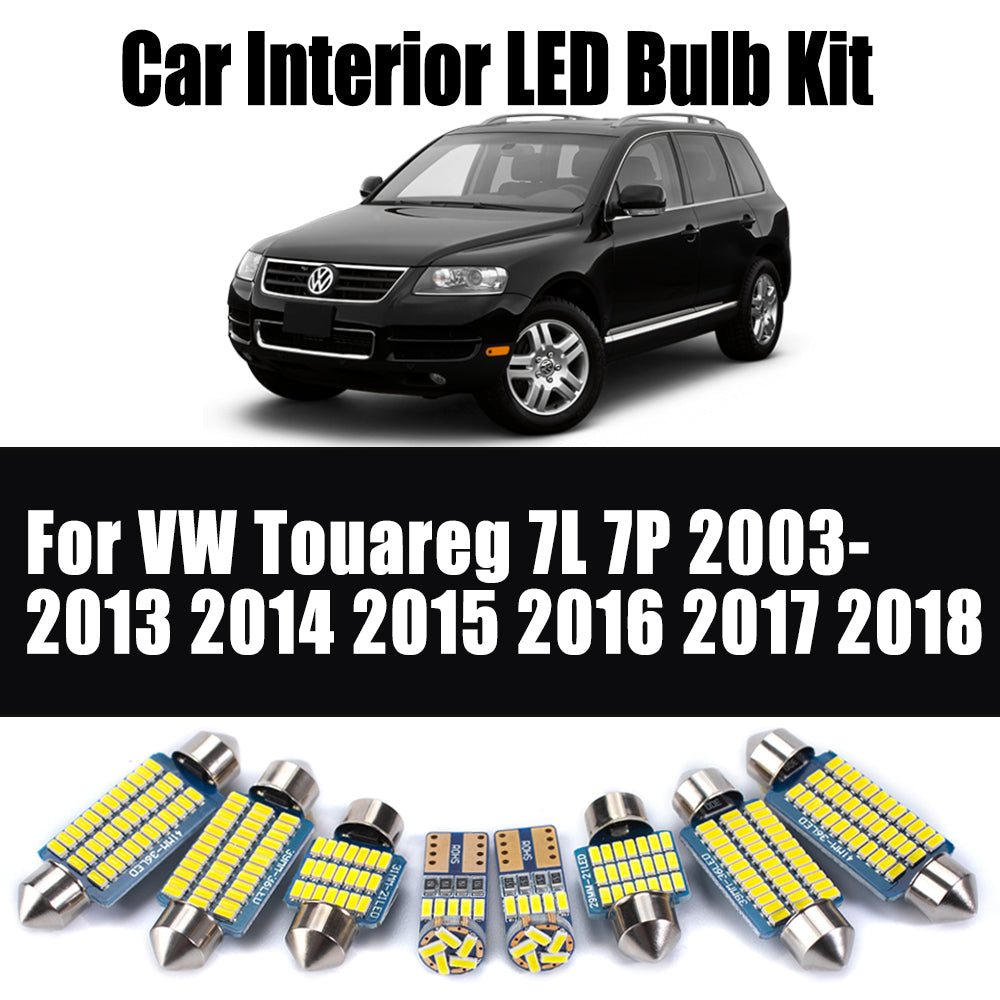 AutoGlowLED Interior LED Light Kit for VW Touareg 7L 7P 2003-2018 Canbus