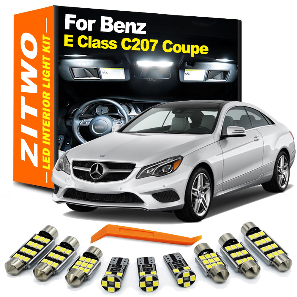 AutoGlowLED 14pc LED Interior Light Kit for Mercedes E Class C207 Coupe 2009-2016