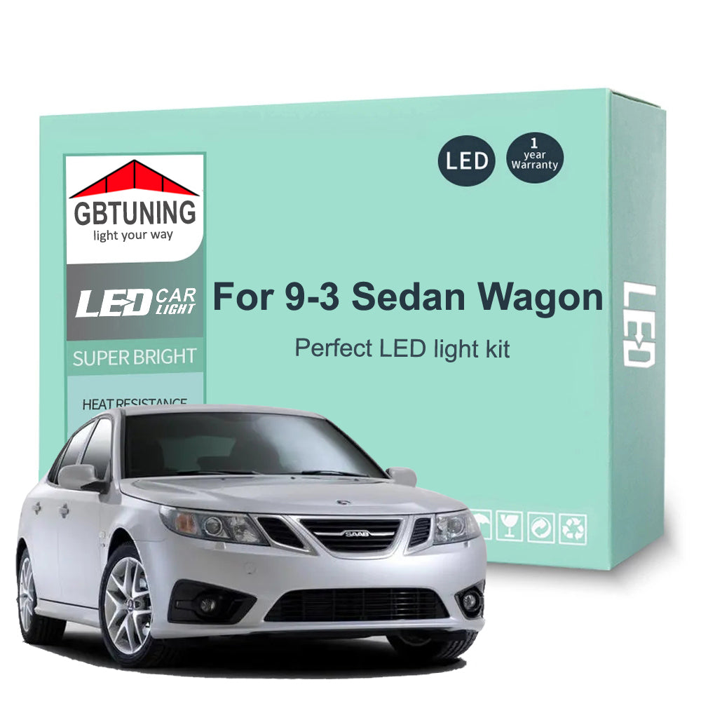 AutoGlowLED 17Pc Canbus LED Interior Light Kit for Saab 9-3 YS3F 2003-2015