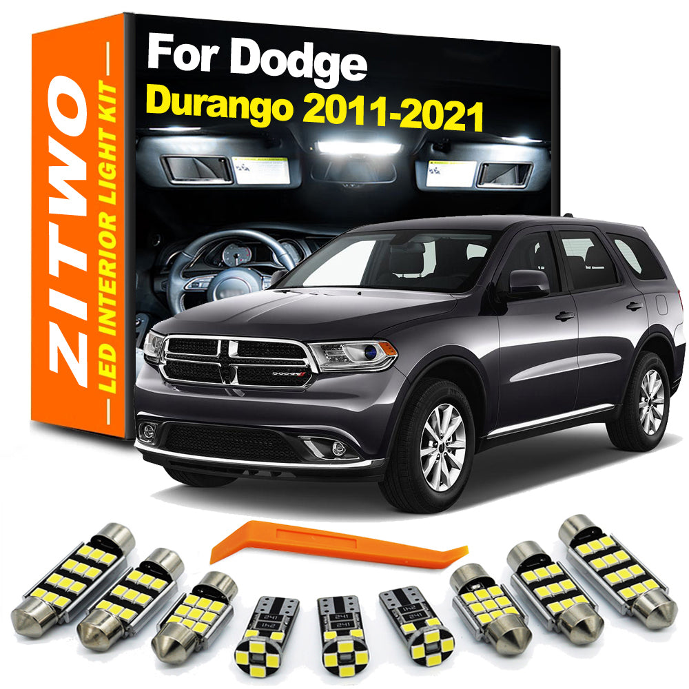 AutoGlowLED 15Pcs Canbus LED Interior Light Kit for Dodge Durango 2011-2021