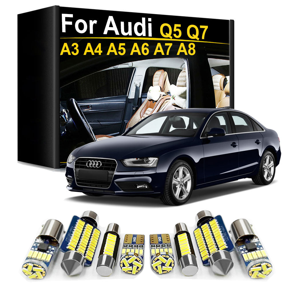 AutoGlowLED Interior LED Light Kit Canbus for Audi A3 S3 A4 S4 A5 S5 A6 S6 A7 S7 A8 S8 Q5 SQ5 Q7