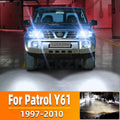 AutoGlowLED H4 LED Headlight Bulb Canbus No Error 6500K White for Nissan Patrol Y61