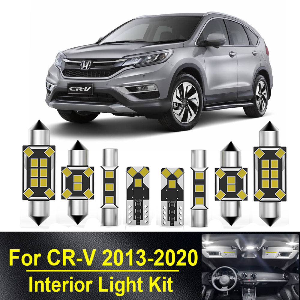 AutoGlowLED 12Pcs Canbus LED Interior Light Kit for Honda CR-V 2013-2020