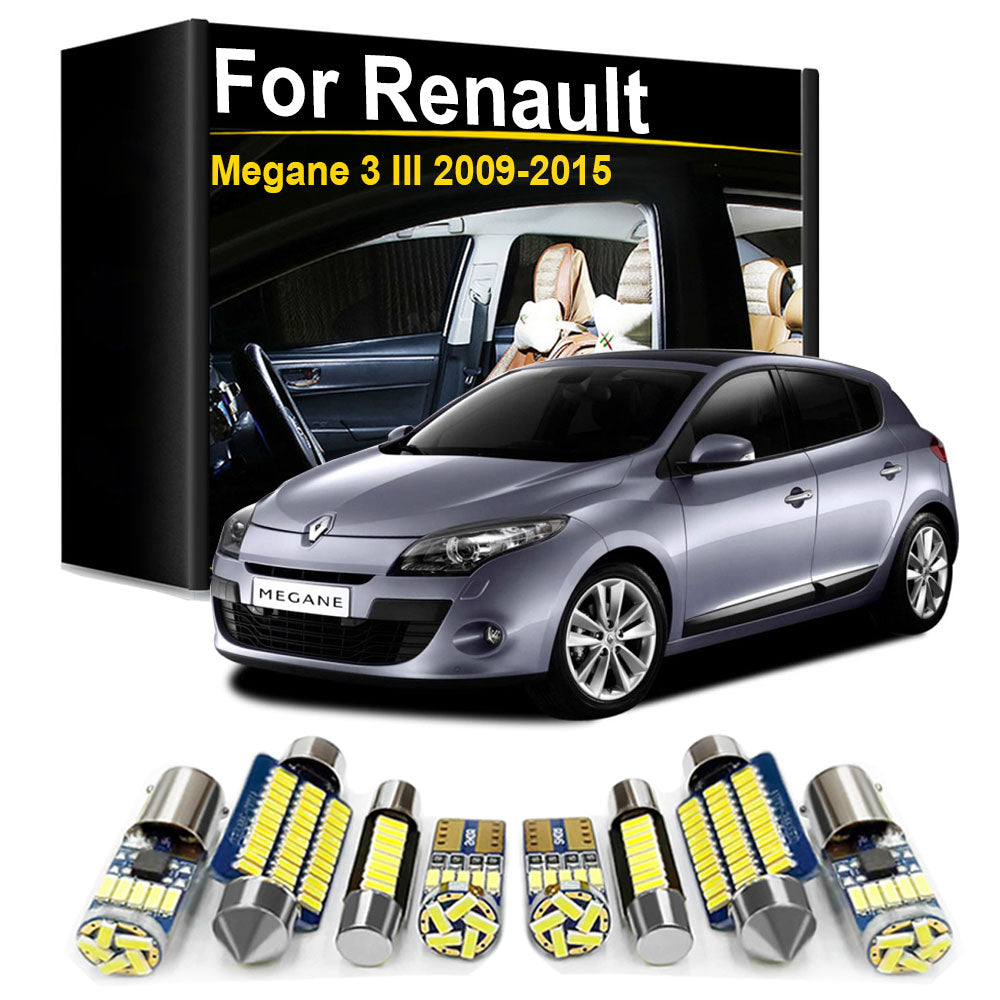 AutoGlowLED Interior LED Light Kit for Renault Megane 3 MK3 2008-2016 Canbus