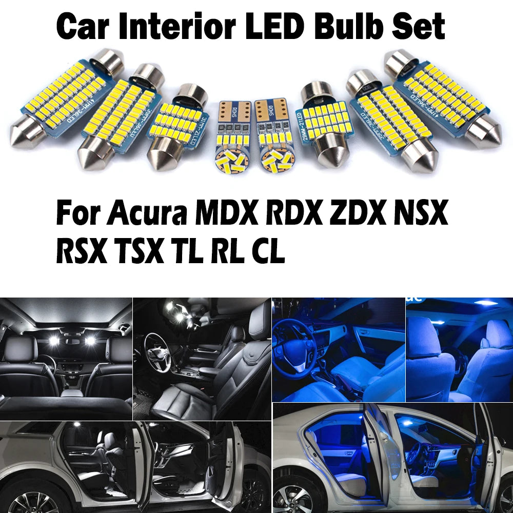 AutoGlowLED Canbus LED Interior Light Kit for Acura MDX RDX ZDX NSX RSX TSX TL RL CL