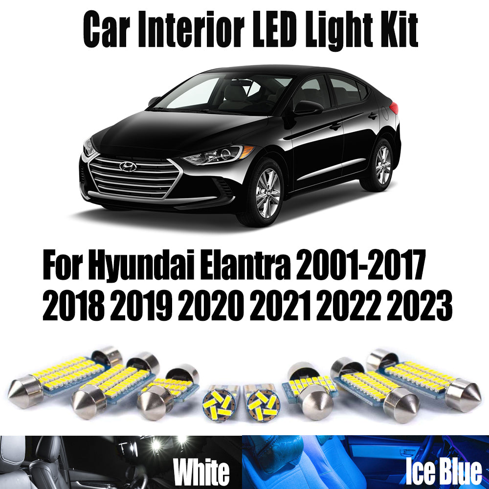 AutoGlowLED Canbus LED Interior Light Kit for Hyundai Elantra 2001-2023