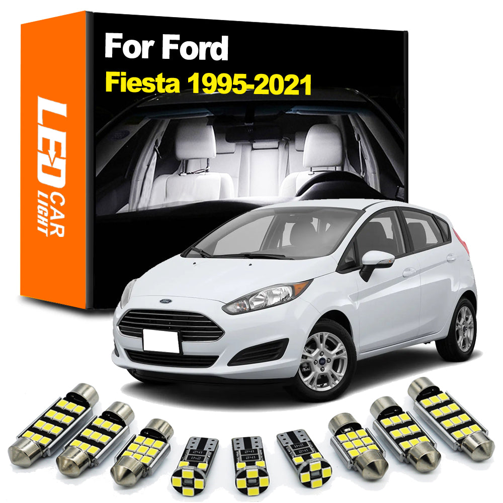 AutoGlowLED Interior LED Light Kit for Ford Fiesta MK4-MK8 1995-2021 Canbus