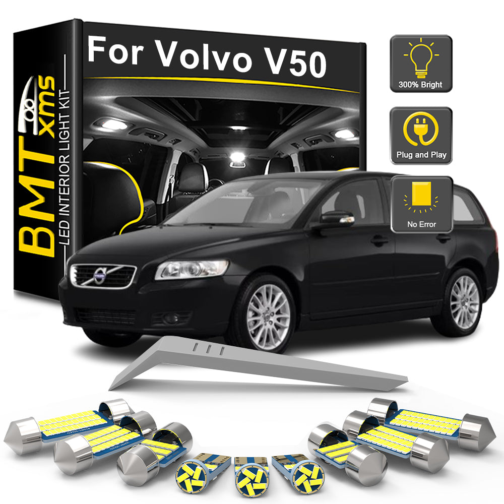 AutoGlowLED LED Interior Light Kit for Volvo V50 2004-2012 Canbus