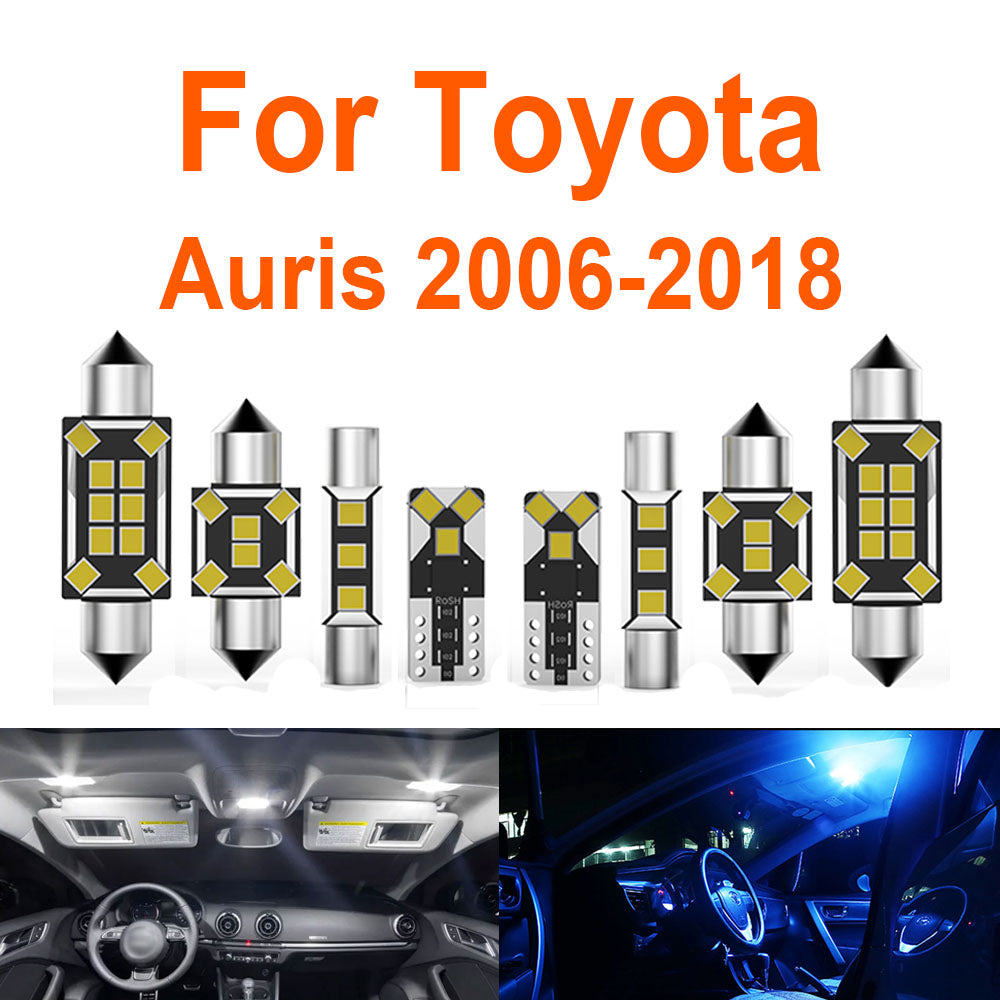 AutoGlowLED Toyota Auris MK1 MK2 E150 E180 Interior LED Light Kit Canbus