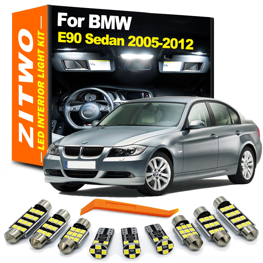 AutoGlowLED 17Pcs Canbus LED Interior Light Kit for BMW 3 Series E90 Sedan 2005-2012
