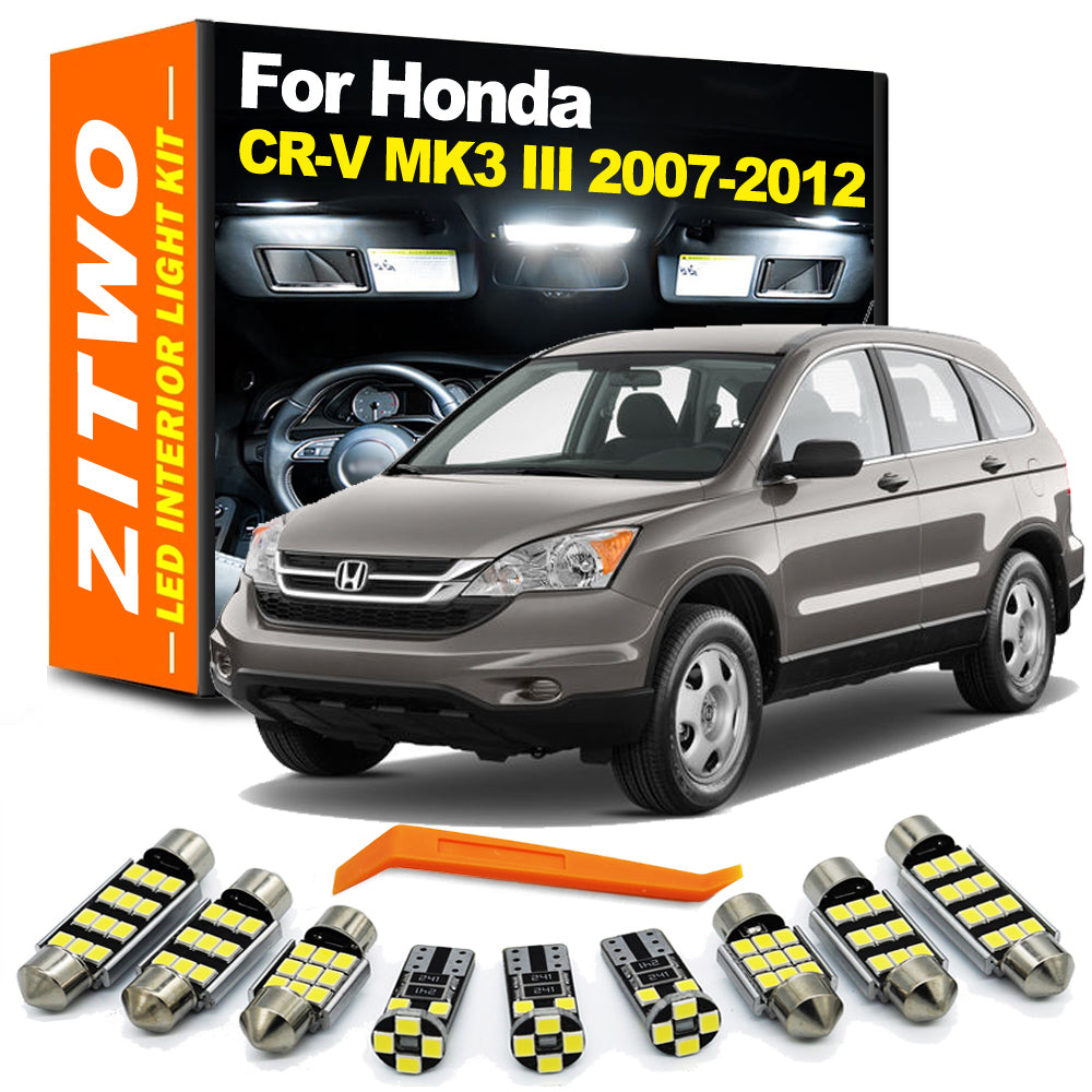 AutoGlowLED 12-Piece LED Interior Light Kit for Honda CR-V III 2007-2012