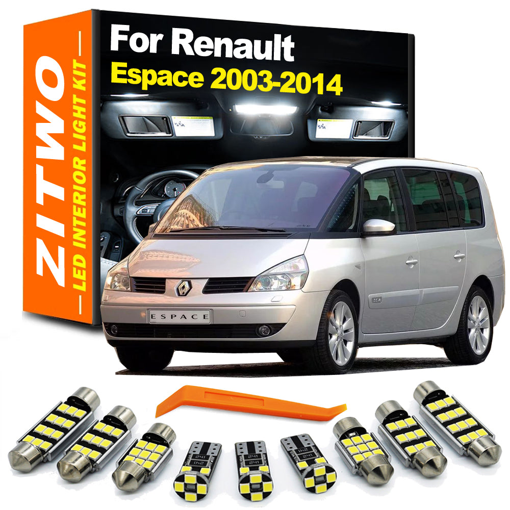 AutoGlowLED CANBUS LED Interior Light Kit for Renault Espace IV 2003-2014