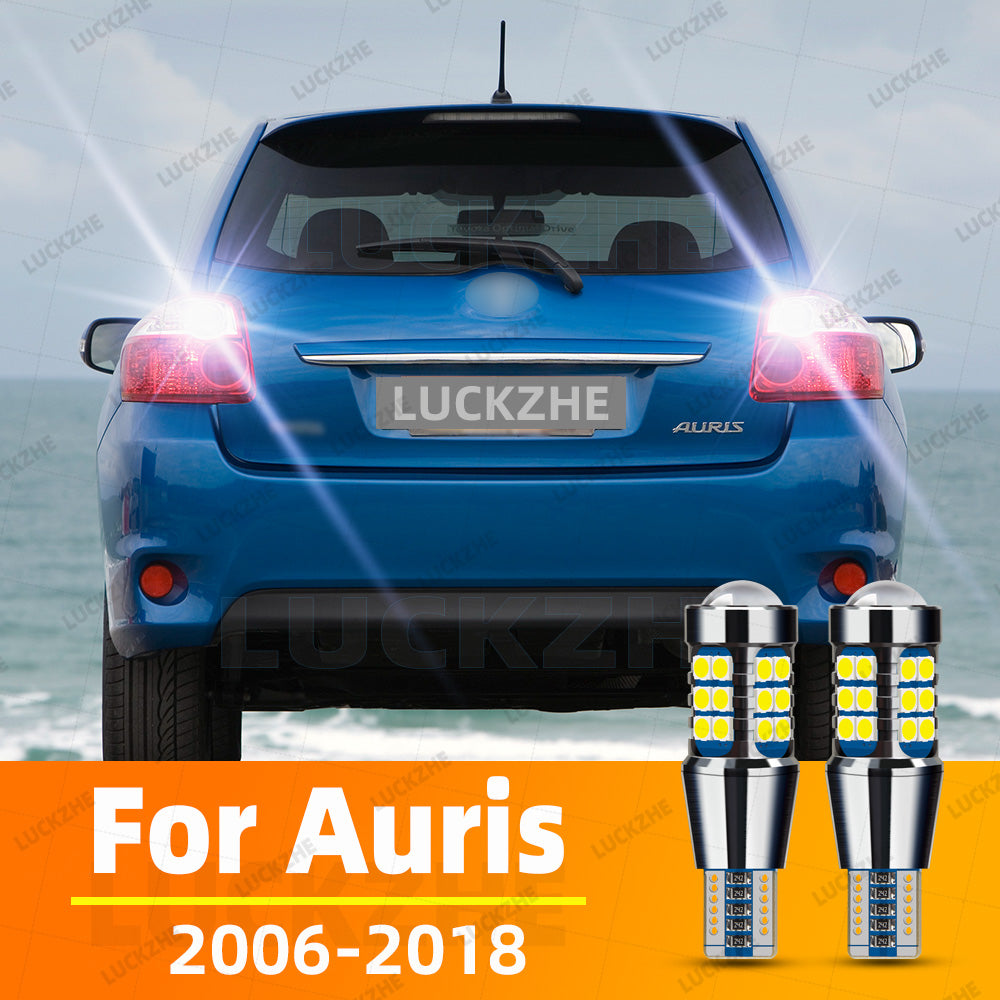AutoGlowLED T15 W16W LED Reverse Light Bulbs for Toyota Auris 2006-2018, 2pcs