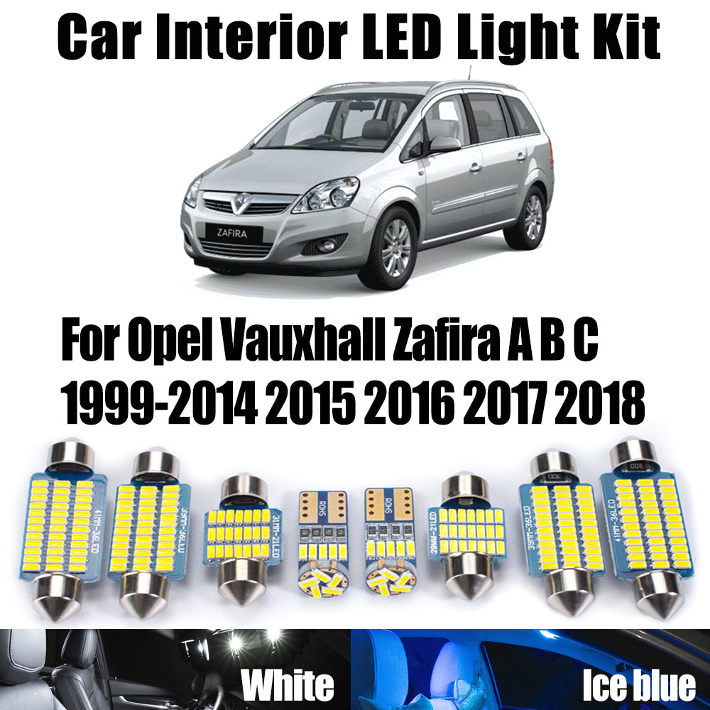 AutoGlowLED Interior LED Light Kit for Opel Vauxhall Zafira A B C Canbus