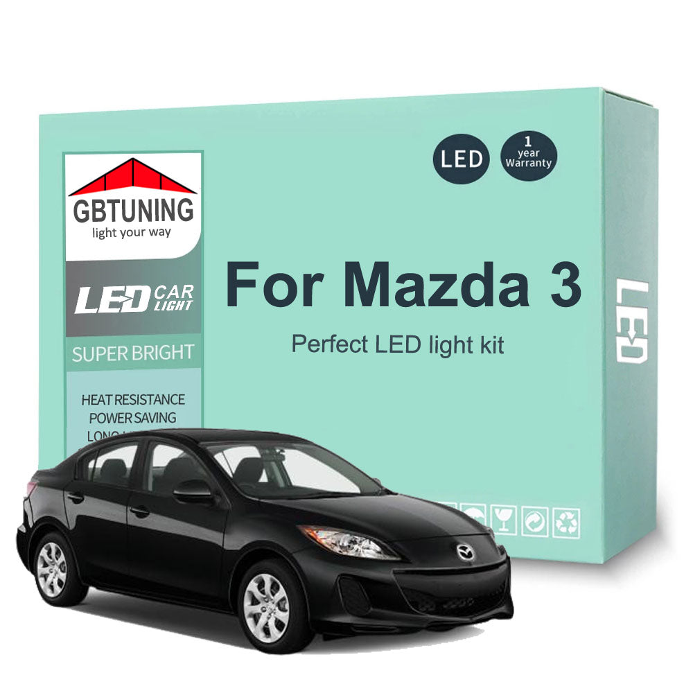 AutoGlowLED Mazda 3 Interior LED Light Kit 11Pcs Canbus