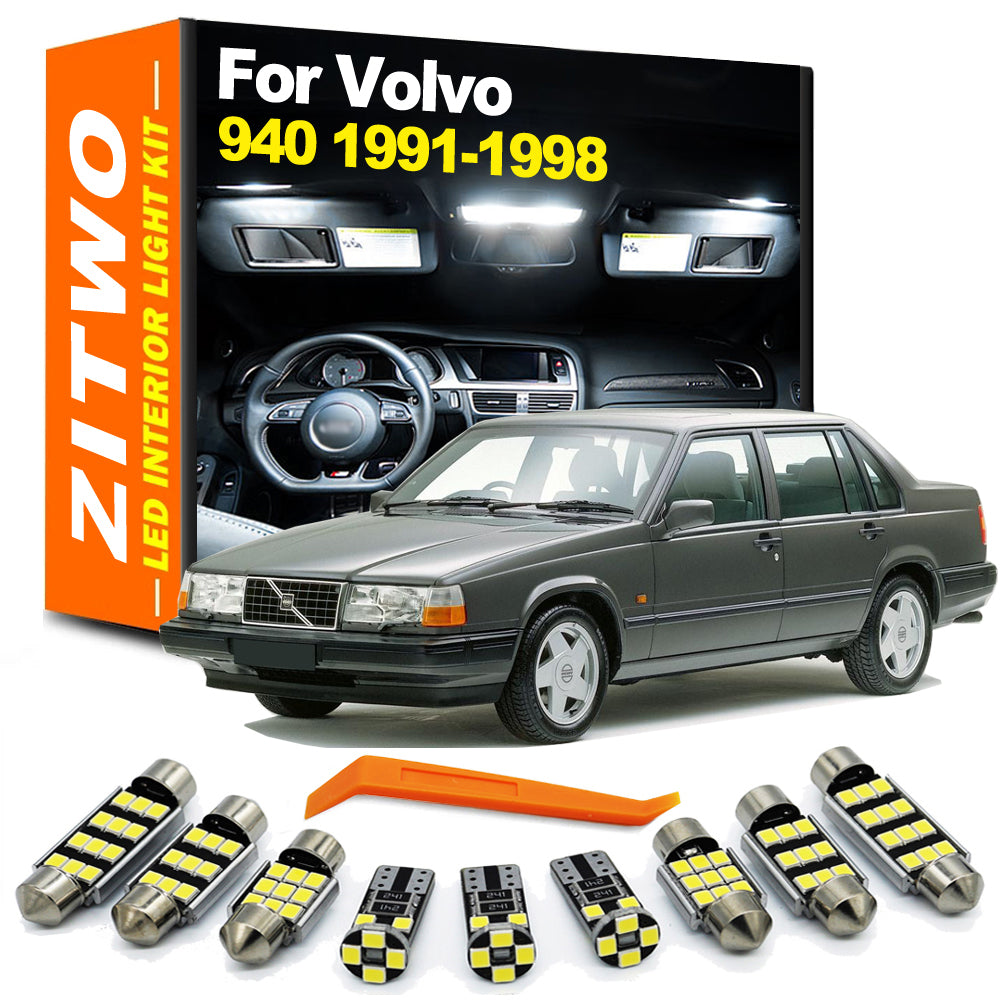 AutoGlowLED 15pc LED Interior Light Kit for Volvo 940 Sedan/Wagon 1991-1998
